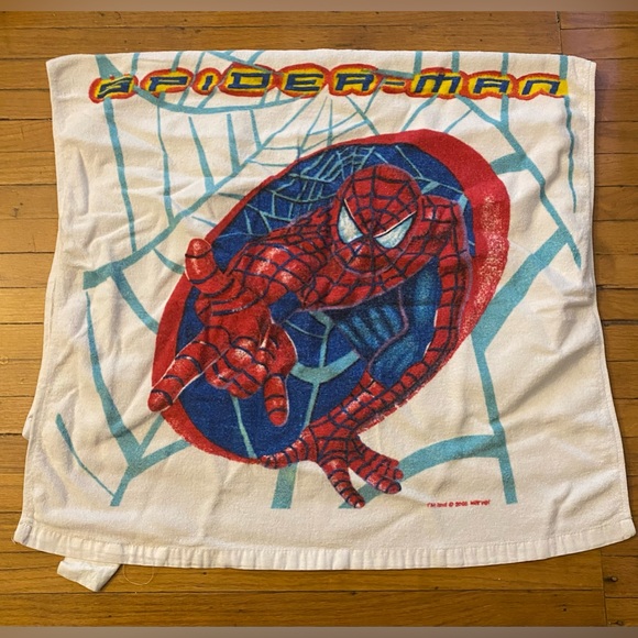 2002 Spiderman Kids Bath Towel - Picture 1 of 5